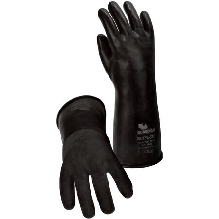 Guardian Mfg CP7 14 Chemical Resistant Smooth Finish Butyl Gloves, PR 50704